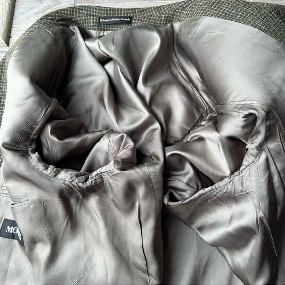 Vintage Moores Union Made Pure Wool High Twist Checked Blazer - Picture 10 of 15